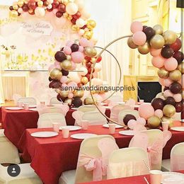 New style new idea for Decorating gold Frame For Sale Table Party Stand Arch Balloon mental arch stand for weddin table senyu0187