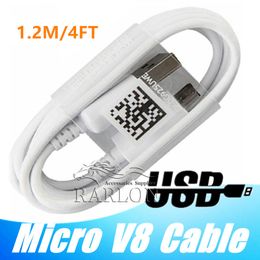 Best Quality Fast Charger 1.2M S6 Micro V8 USB Data Sync Cable Cord For Samsung Galaxy S6 S7 Goophone Huawei LG Android EP-DG925UWZ