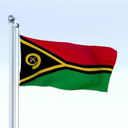 Flag of Vanuatu Digital Printed Single Side Printing Digital Printed Polyester Outdoor Indoor Usage,Free Shipping
