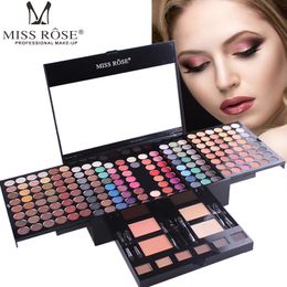 Eyeshadow Concealer Blush Powder 180 Colours Matte Nude Shimmer Eye Shadow Palette with Brush Cosmetics Piano Shaped Makeup Set