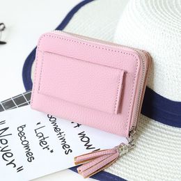 Top Quality Design Creazy Women Leather Small Wallet Card Holder Zip Coin Purse Clutch Handbag