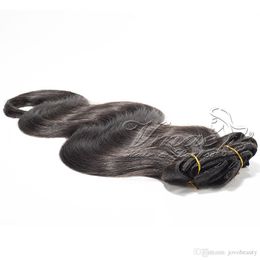 VMAE Malaysian No Shedding Virgin Hair Cuticle Aligned Natural Color 100g-200g Body Wave Clip In Human Hair Extensions