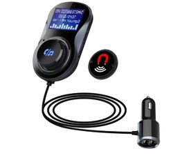 BC30 Bluetooth Handsfree Car Kit Speakerphone With FM Transmitter Wireless Speaker Support TF Card MP3 Play Car 3.1A Double USB Car Charger