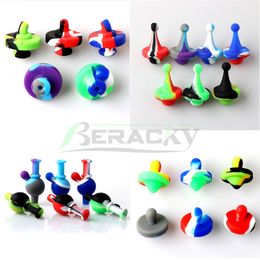 Hot Food Grade Silicone Carb Cap 4 Styles Silicone Caps Heady Carb Cap For Quartz Banger Nails Glass Water Bongs Dab Rigs Smoking