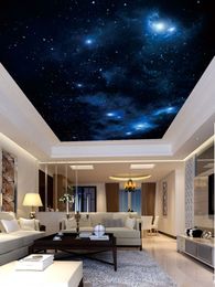 Ceiling Wallpaper Murals Living Room Bedroom Ceiling Mural Decor Fantasy beautiful star ceiling mural