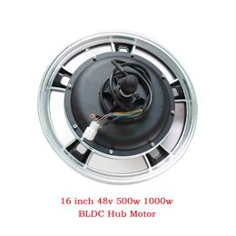 Electric Bike conversion kit 16 inch 48v 500w 1000w BLDC Hub Motor for mountain bike Front Drive Rear Drive electric Motor wheel