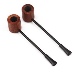 The factory sells 145mm mahogany round bottom Popeye pipe with slender connecting rod for festival gifts.