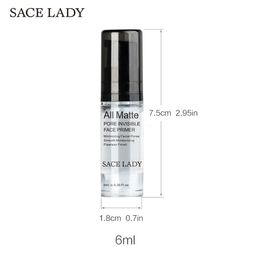 SACE LADY 6ml Pores Invisible Makeup Primer Face Matifying Oil Control Smooth Soft Skin