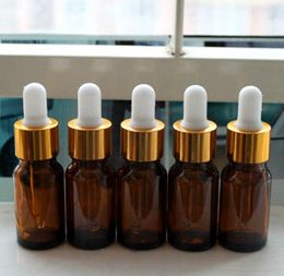 HOt Sale lot 768pcs 10ml Amber Glass Dropper Bottle,Tiny Small vails for 10 ML Essential Oils, Cosmetics Packing Sampe Bottles SN2201