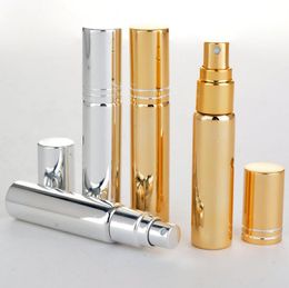 10ML Portable UV Glass Refillable Perfume Bottle With Atomizer Empty Parfum Case With Tangent Cover LX5271
