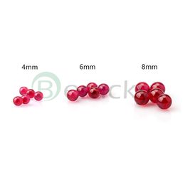 4mm 6mm 8mm Ruby Terp Pearls Dab Beads Insert Smoking Tools For Bevelled Edge Quartz Banger Nails Glass Bongs Dab Rigs Water Pipes