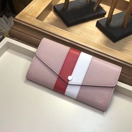 2019 new hot sell fashion woman wallet designer genuine leather lady long wallet for cash card coin woman wallet