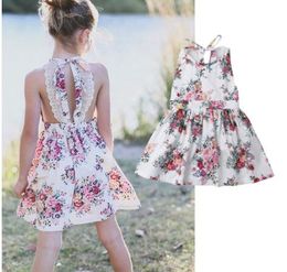 Summer Kid Dress For Girl Princess Backless Teenage Party Wedding Holiday Princess Dress Children Costume for Kid Clothes GD150