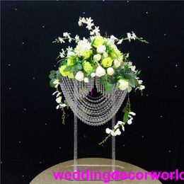 New style acrylic crystal aritificial flower archs floral design for wedding outdoor wedding decor 0758