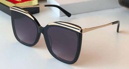 Luxury-New fashion designer women classic sunglasses SF cat eye plate frame simple summer style top quality uv400 protection eyewear
