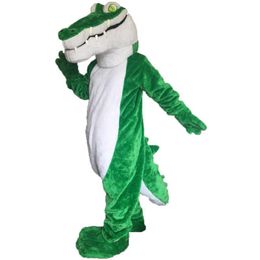 2019 Factory hot sale Green crocodile Mascot Costume Cartoon Real Photo