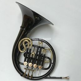 New Arrivel Singel French Horn Bb Black Detachable bell New musical instruments Wiht Case Free Shipping