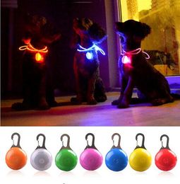 LED Flashlight Dog Cat Collar Glowing Pendant Night Safety Pet Leads Necklace Luminous Bright Decoration Collars For Dogs GB243