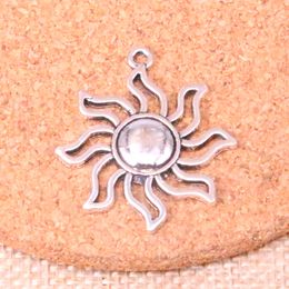 40pcs Charms sun sunburst 34*30mm Antique Making pendant fit,Vintage Tibetan Silver,DIY Handmade Jewelry