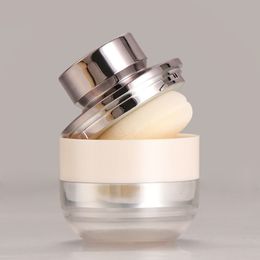 15ml 0.5Oz Mushroom Plastic Empty Powder Case Face Powder Makeup Jar Travel Kit Blusher Cosmetic Makeup Containers with Sifter and Puff Lids