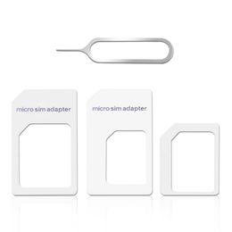 4 in 1 Set SIM Reduction Three-piece + Mobile Phone Card Slot Small to Large