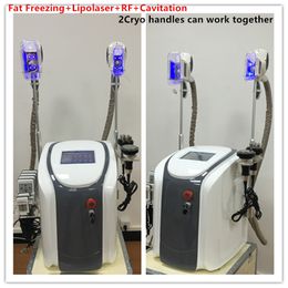 Popular 4IN1 Freezing Lipolysis Body Contouring Fat Reduction Cryo Liposuction Body Shaper Laser Cryo Slimming Machine