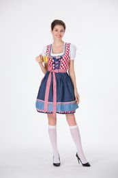 free shipping Sweet and lovely European and American style beer maid service Halloween cosplay prom performance clothing game suit dress