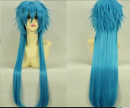 WIG Dramatical Murder DMMd AOBA Long Blue Fancy Anime Party Hair Cosplay Wig