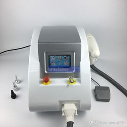 Portable yag laser tattoo removal machine with one handle and 3 laser tips for skin rejuvenation tattoo removal pigment removal skin whiten