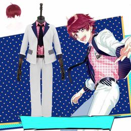 Hot Japanese Anime A3 Act Addict Actors Sakuma Sakuya School Uniform Man Cosplay Costume