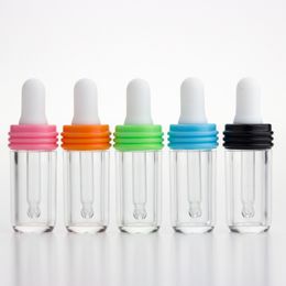 3ml Acrylic Dropper Bottle Empty Essence Bottles Oil Sample Container Vial Essential Oil Display Bottle 5 Colours HHA-296