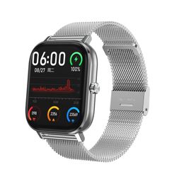 DT35 Steel Strap Smart Watch ECG Heart Rate Monitor Smartwatch Blood Pressure Oxygen Fitness Smart Bracelet Band Health Tracker Women Men