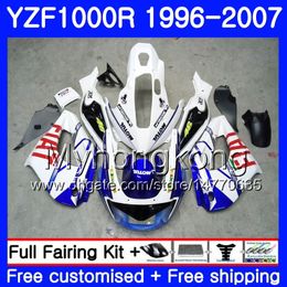 Body blue white hot For YAMAHA Thunderace YZF1000R 96 97 98 99 00 01 238HM.12 YZF-1000R YZF 1000R 1996 1997 1998 1999 2000 2001 Fairings kit