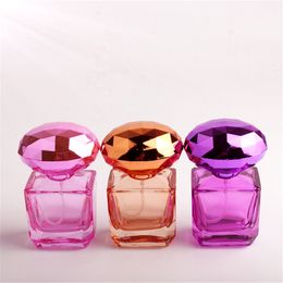 wholesale new 25ML Spray Quartet Bottle Glass Perfume Spray Dispensing Cosmetic Empty Bottle