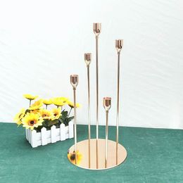 5 Heads/13heads Arms Metal Candlesticks Candle Holders Wedding Table Centrepieces Stand Candle Holder Candelabrum Home Party Decor senyu0337