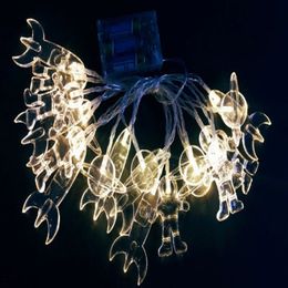 BRELONG LED Lichterkette Spaceman Astronaut Rakete Cosmic Schnur-Licht-Weihnachten Raumdekoration Laterne 1 Stück