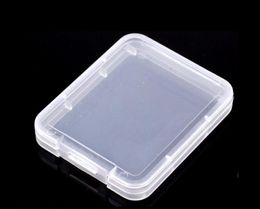 CF Card Plastic Case box Transparent Standard Memory Card Holder MS white box Storage Case for TF micro XD SD card case SN1007