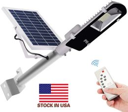 Stock In US + 60W waterproof integrated all in one led solar street light price Bridgelux LED Light Source outdoor led solar street light