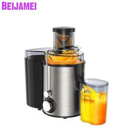 BEIJAMEI 220V Electric Fruit Juice Extractor Stainless Steel Orange Juicers 2 Speed Household Fruit Drinking Machine for Home