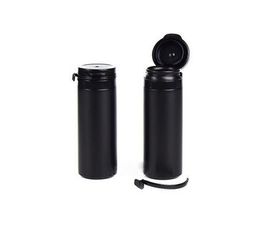 50pcs 50ml Round Black PE Tearing Cap Tube, Plastic Empty Packing Bottle, Candy Container, Sample Storage