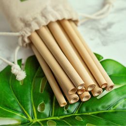 Eco-friendly Bamboo Straws for Drinking BPA Free Ecological Alternative To Plastic Straws Strong & Durable Bamboo Multi-usage Straw VT1727