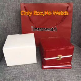 2023 Brand Watch Original Watch Boxes With Manual International Certificate Watch Accessories Book card CARBOXS Red Leather Box Bag C1