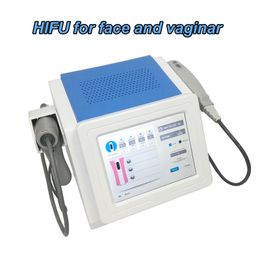 Newest 2 in 1 Hifu slimming Face Lift Vaginal Tightening wrinkle removal anti Ageing Machine woman use