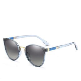 luxury- Classic TAC Polarised Sunglasses Women Fashion Metal Sunshade Women's Sunglasses Polarised Gafas de sol mujer