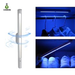 UV Lights USB Rechargeable Disinfection Cabinet Sterilisation Touch Switch Ultraviolet Germicidal Light UVC Lamp for Toilet Desk