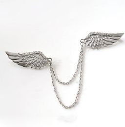 Fashion Crystal Broche épingle en métal ailes d/'ange Broche Unisexe Bijoux Accessoire