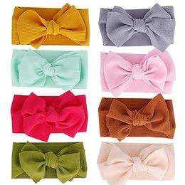 15 Styles Baby Girl Boutique Headbands Newborn Infant Toddler Hairbands Big Bows Elastic Hair Band Children Kids Hair Accessories