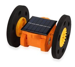 New creative technology small production small invention solar balance car primary school science experiment manual kit