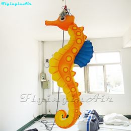seahorse decorations UK - Party Balloon Inflatable Hippocampus Sea Animal 2m Hanging Air Blow Up Seahorse For Club And Bar Decoration