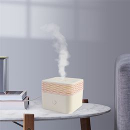 120ml essential oil aroma diffuser electric air humidifier usb mini Square mist maker warm night light for home bedroom